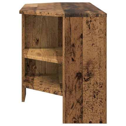 HjørneTVskab 102 x 40,5 x 45 cm Gammelt træ Konstrueret træ