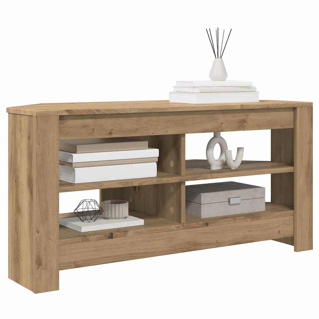 HjørneTVskab Artisan Egetræ 102 x 40,5 x 45 cm Konstrueret træ