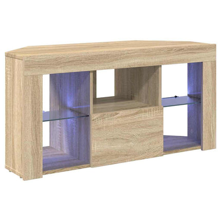 Hjørne LED TV Skab Sonoma eg 100 x 40 x 50 cm Konstrueret træ