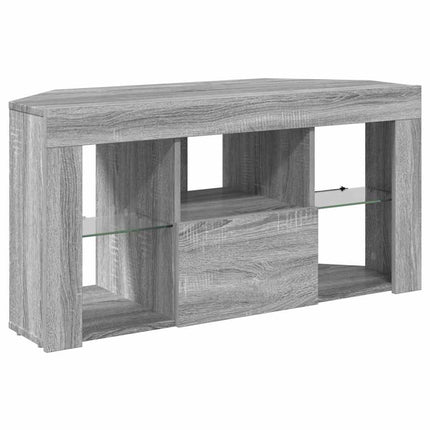 Hjørne LED TV Skab 100 x 40 x 50 cm Grå Sonoma Konstrueret træ