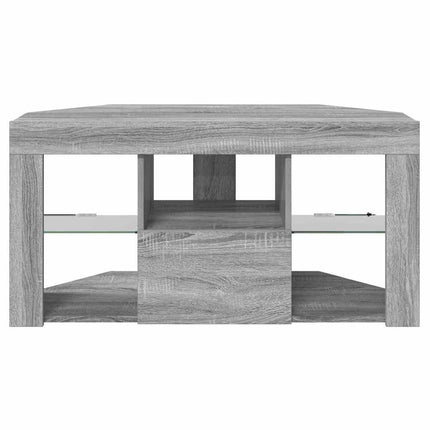 Hjørne LED TV Skab 100 x 40 x 50 cm Grå Sonoma Konstrueret træ