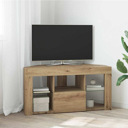 Hjørne LED TV Skab 100 x 40 x 50 cm Artisan Egetræ