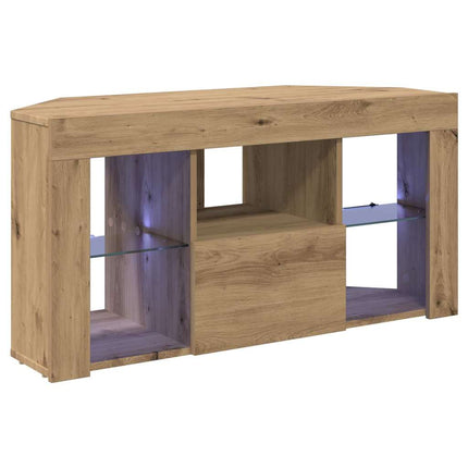 Hjørne LED TV Skab 100 x 40 x 50 cm Artisan Egetræ
