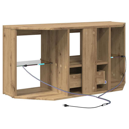 Hjørne LED TV Skab 100 x 40 x 50 cm Artisan Egetræ