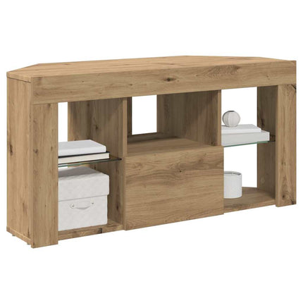 Hjørne LED TV Skab 100 x 40 x 50 cm Artisan Egetræ