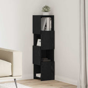 Hjørneskab Sort eg 25,5x25x102cm Konstrueret træ