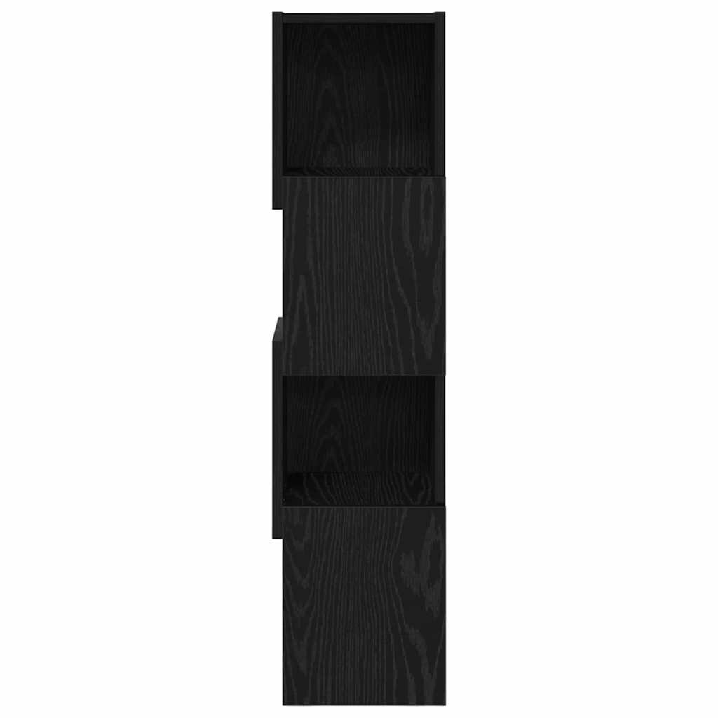Hjørneskab Sort eg 25,5x25x102cm Konstrueret træ