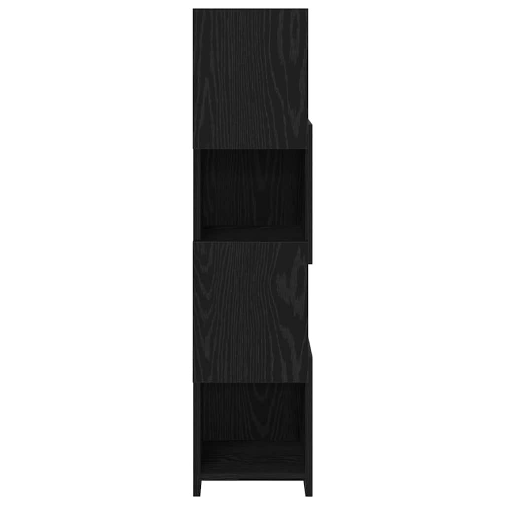 Hjørneskab Sort eg 25,5x25x102cm Konstrueret træ
