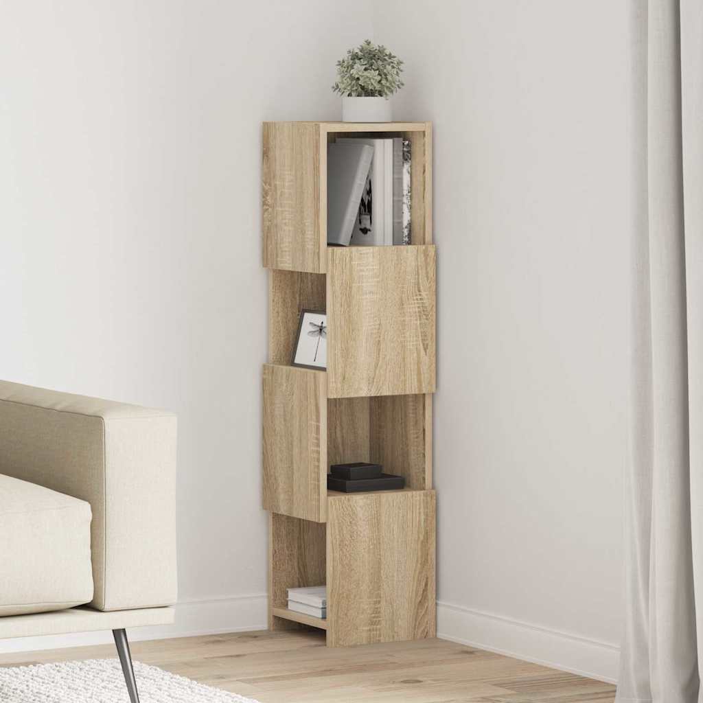 Hjørneskab Sonoma eg 25,5x25x102cm Konstrueret træ