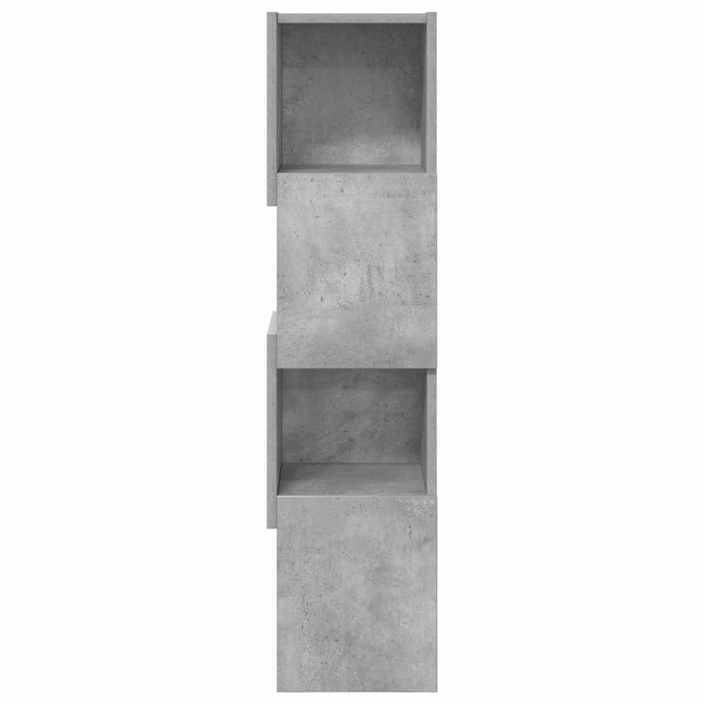 Hjørneskab Beton Grå 25,5x25x102cm Konstrueret træ