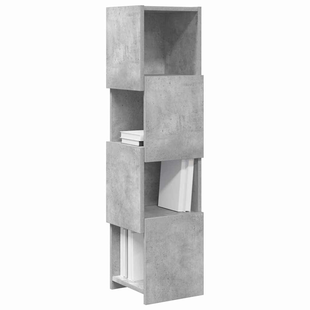 Hjørneskab Beton Grå 25,5x25x102cm Konstrueret træ