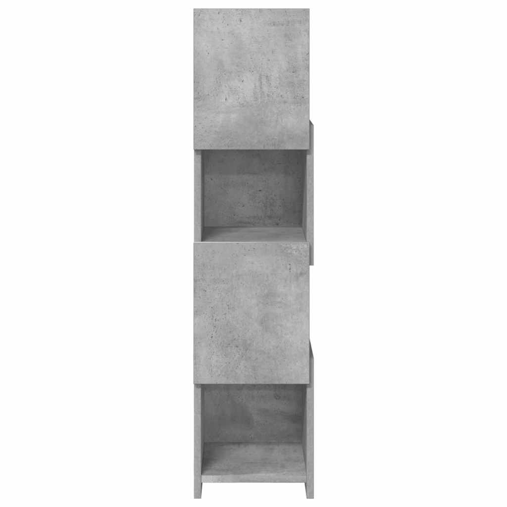 Hjørneskab Beton Grå 25,5x25x102cm Konstrueret træ