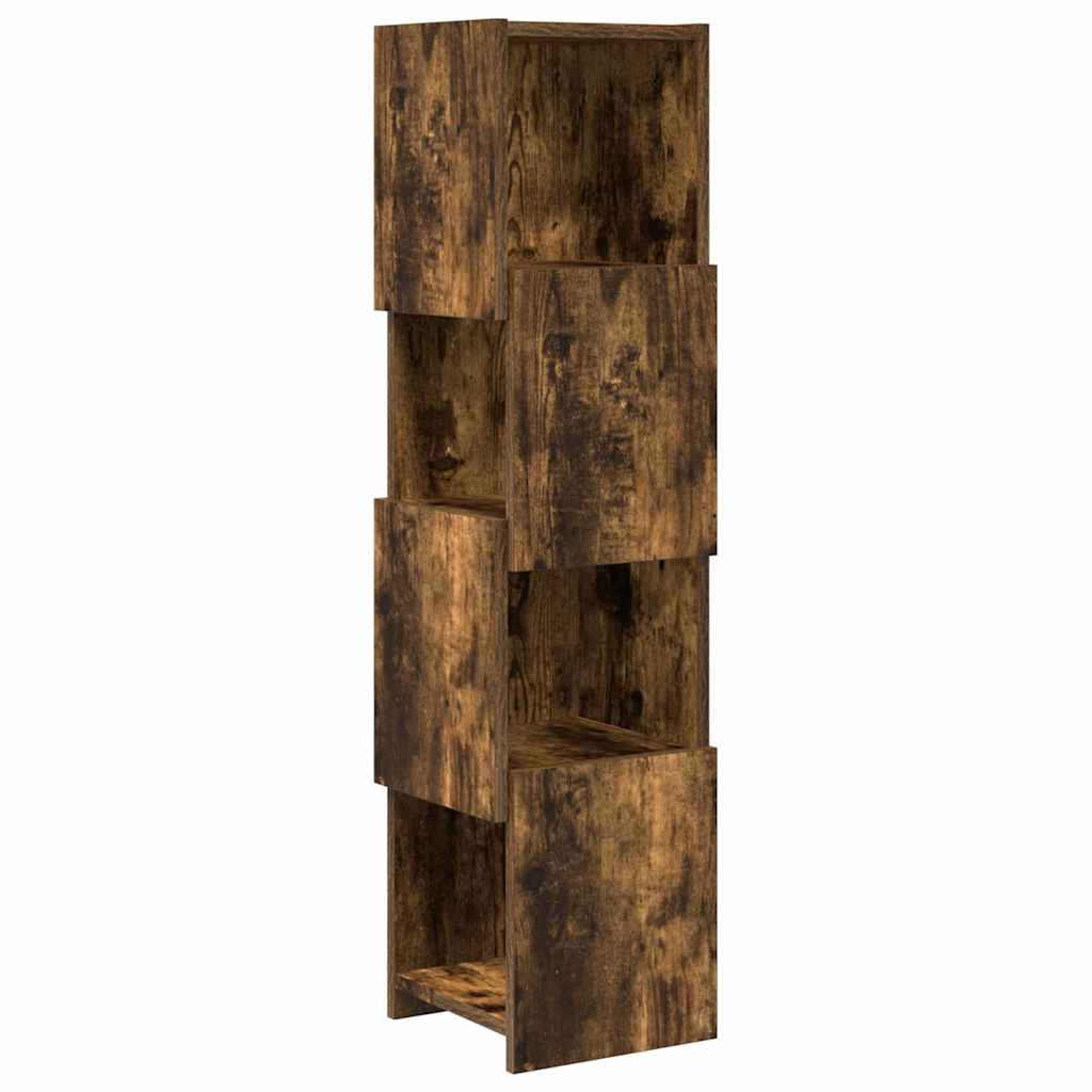 Hjørneskab Røget eg 25,5x25x102cm Konstrueret træ