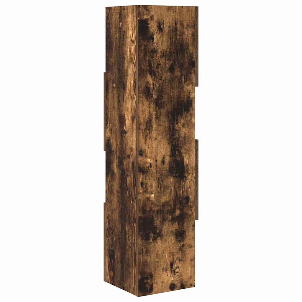 Hjørneskab Røget eg 25,5x25x102cm Konstrueret træ