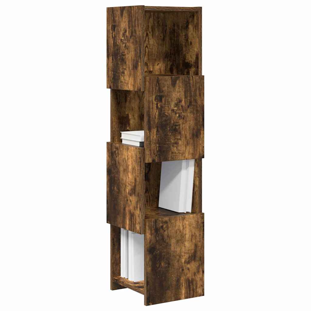 Hjørneskab Røget eg 25,5x25x102cm Konstrueret træ