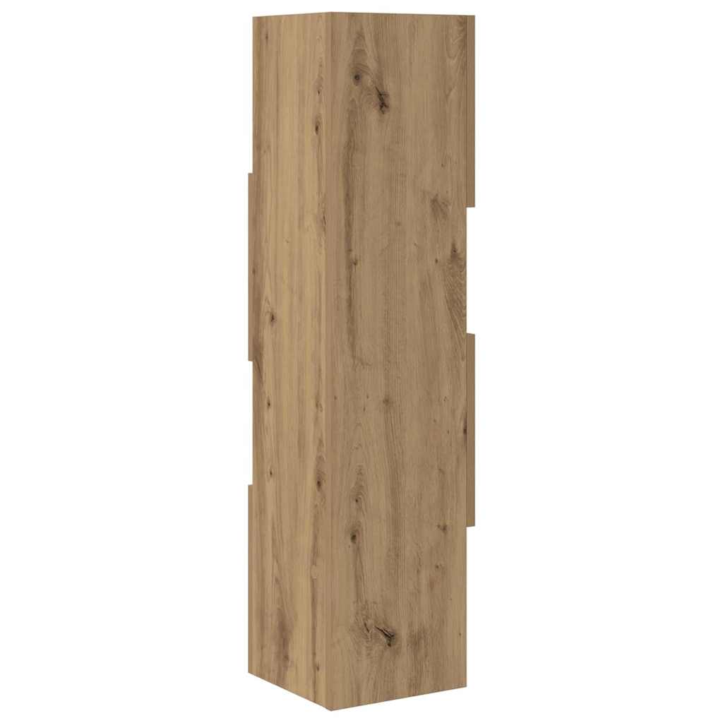 Hjørneskab Artisan Egetræ 25,5x25x102cm Konstrueret træ