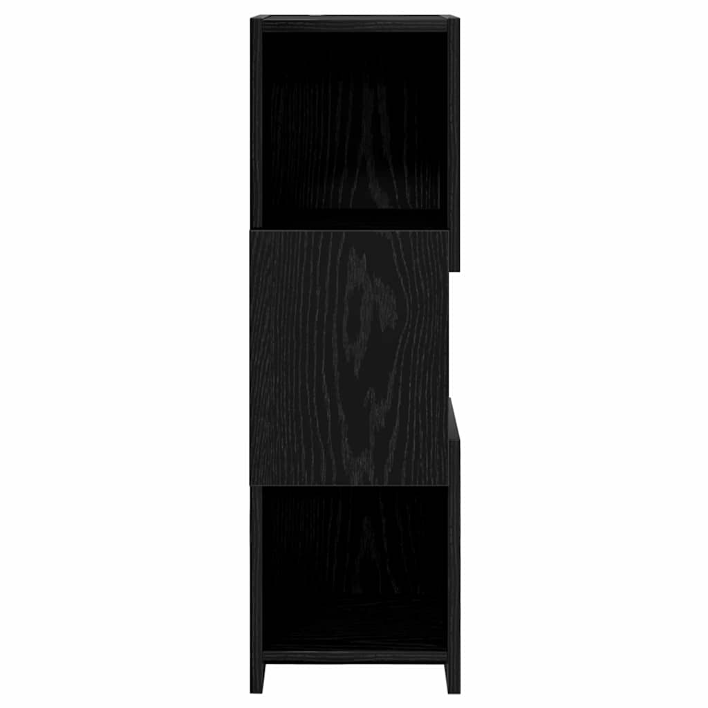 Hjørneskab Sort eg 25,5x25x80cm Konstrueret træ
