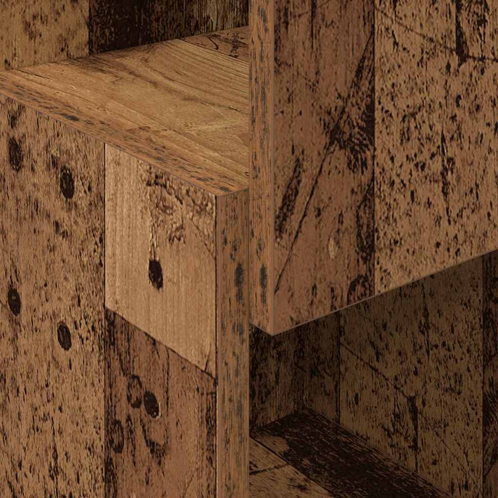 Hjørneskab Gammelt træ 25,5x25x80cm Konstrueret træ