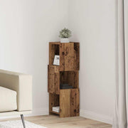 Hjørneskab Gammelt træ 25,5x25x80cm Konstrueret træ