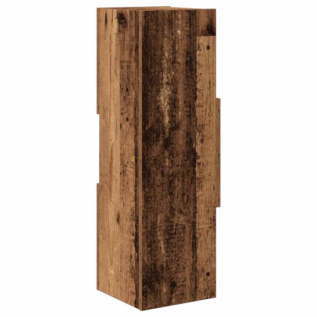Hjørneskab Gammelt træ 25,5x25x80cm Konstrueret træ
