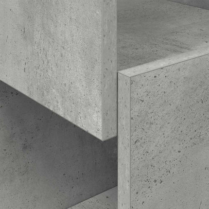 Hjørneskab 25,5x25x55cm Konstrueret træ Beton Grå