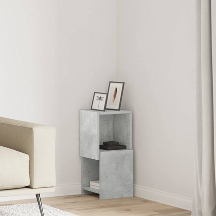 Hjørneskab 25,5x25x55cm Konstrueret træ Beton Grå