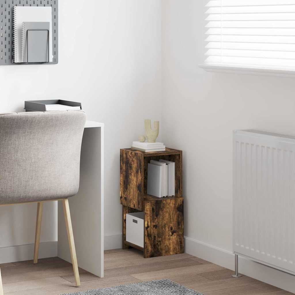 Hjørneskab Røget eg 25,5x25x55cm Konstrueret træ