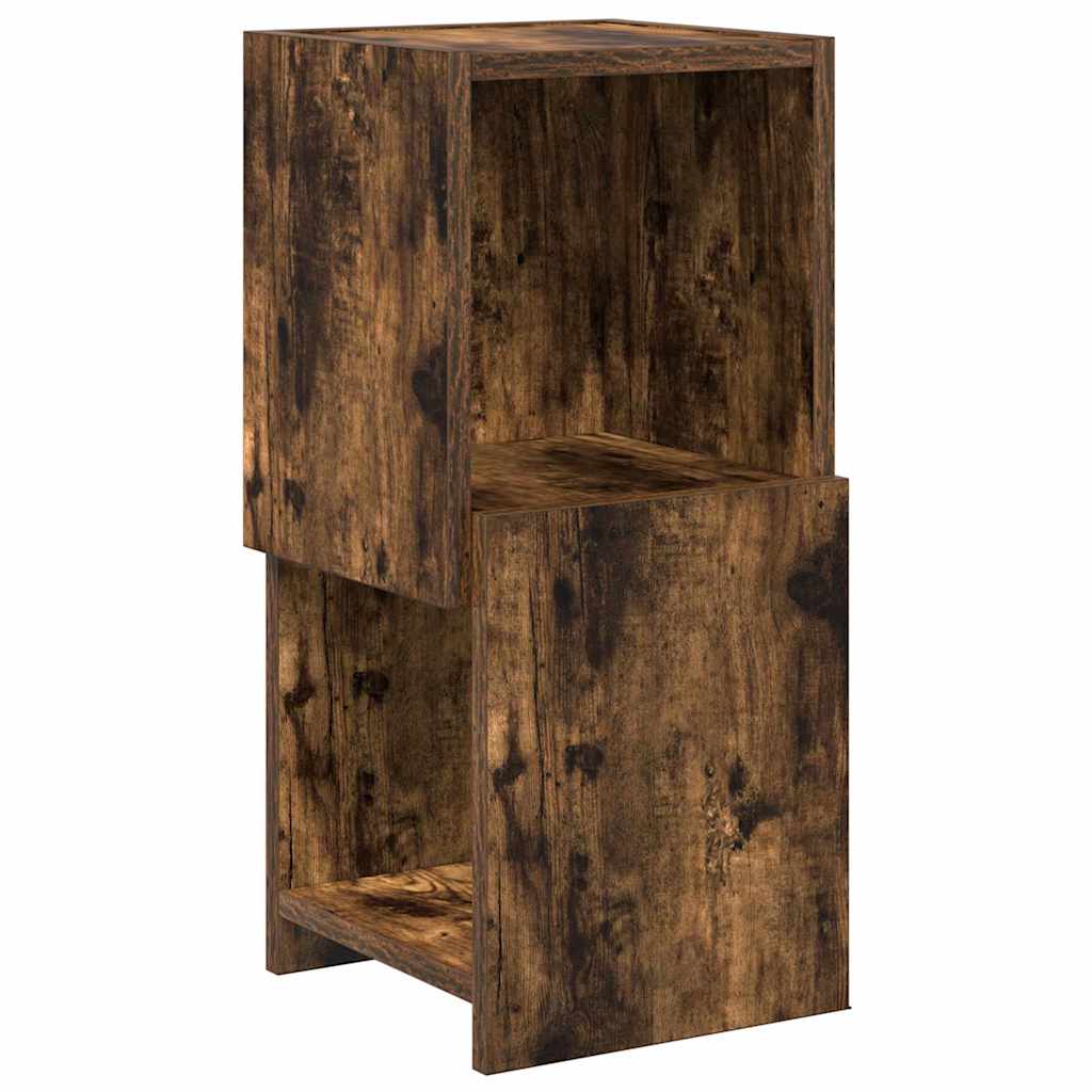 Hjørneskab Røget eg 25,5x25x55cm Konstrueret træ