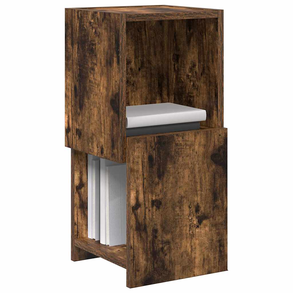 Hjørneskab Røget eg 25,5x25x55cm Konstrueret træ