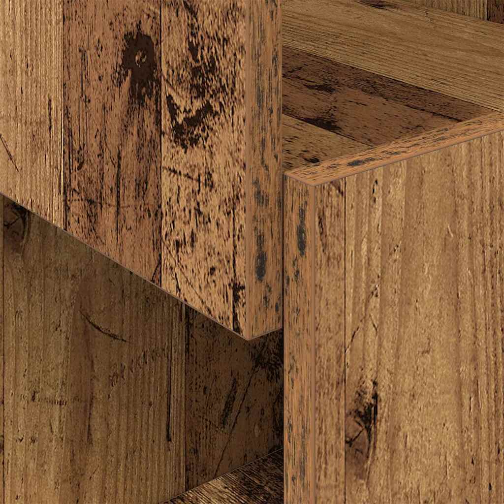 Hjørneskab Gammelt træ 25,5x25x55cm Konstrueret træ