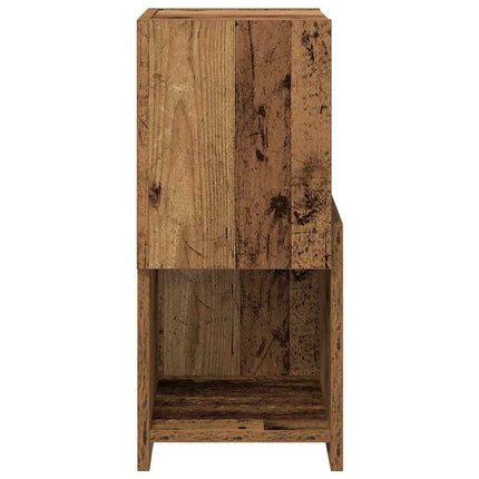 Hjørneskab 25,5x25x55cm Konstrueret træ Gammelt træ