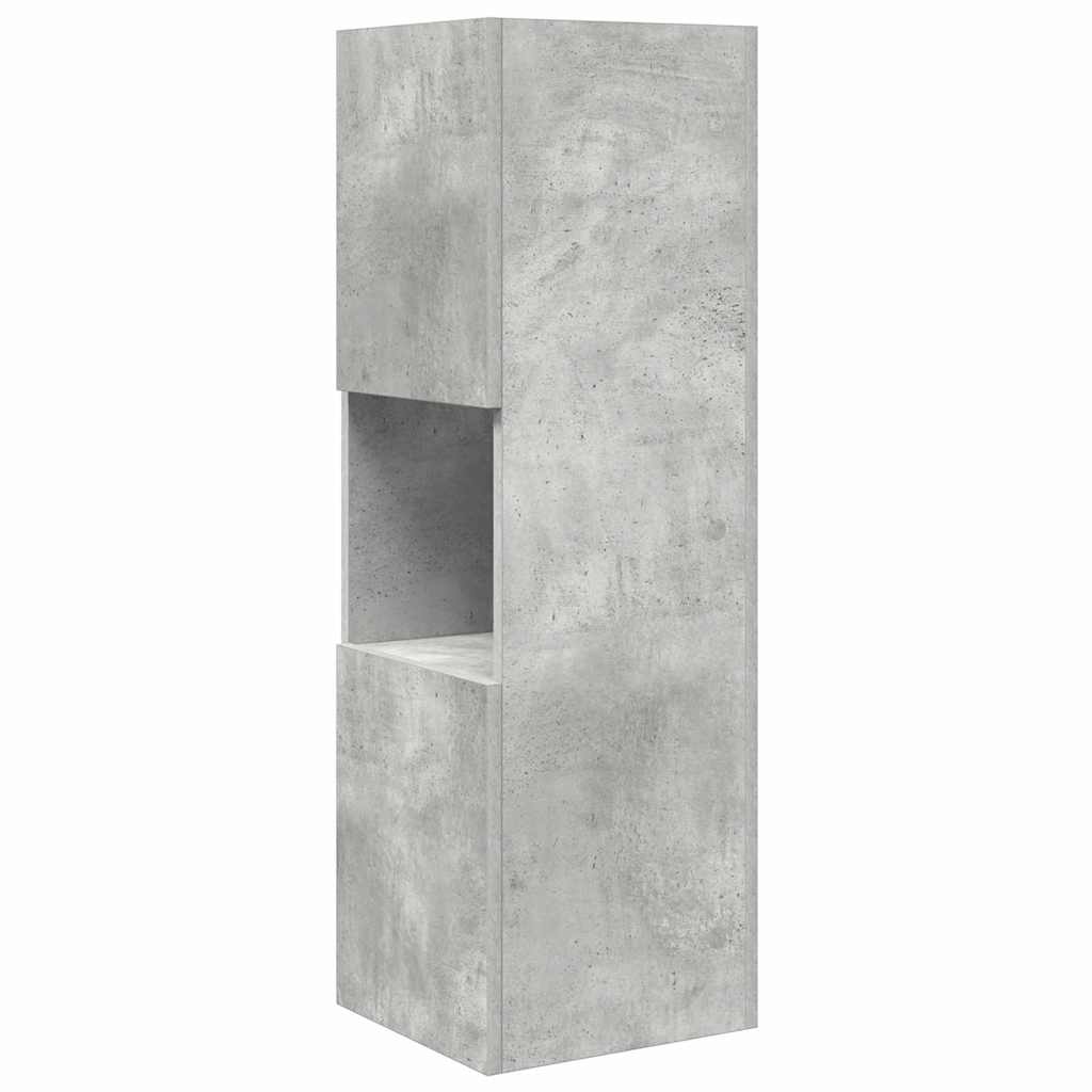 Hjørneskab Beton Grå 30,5x30x95cm Konstrueret træ