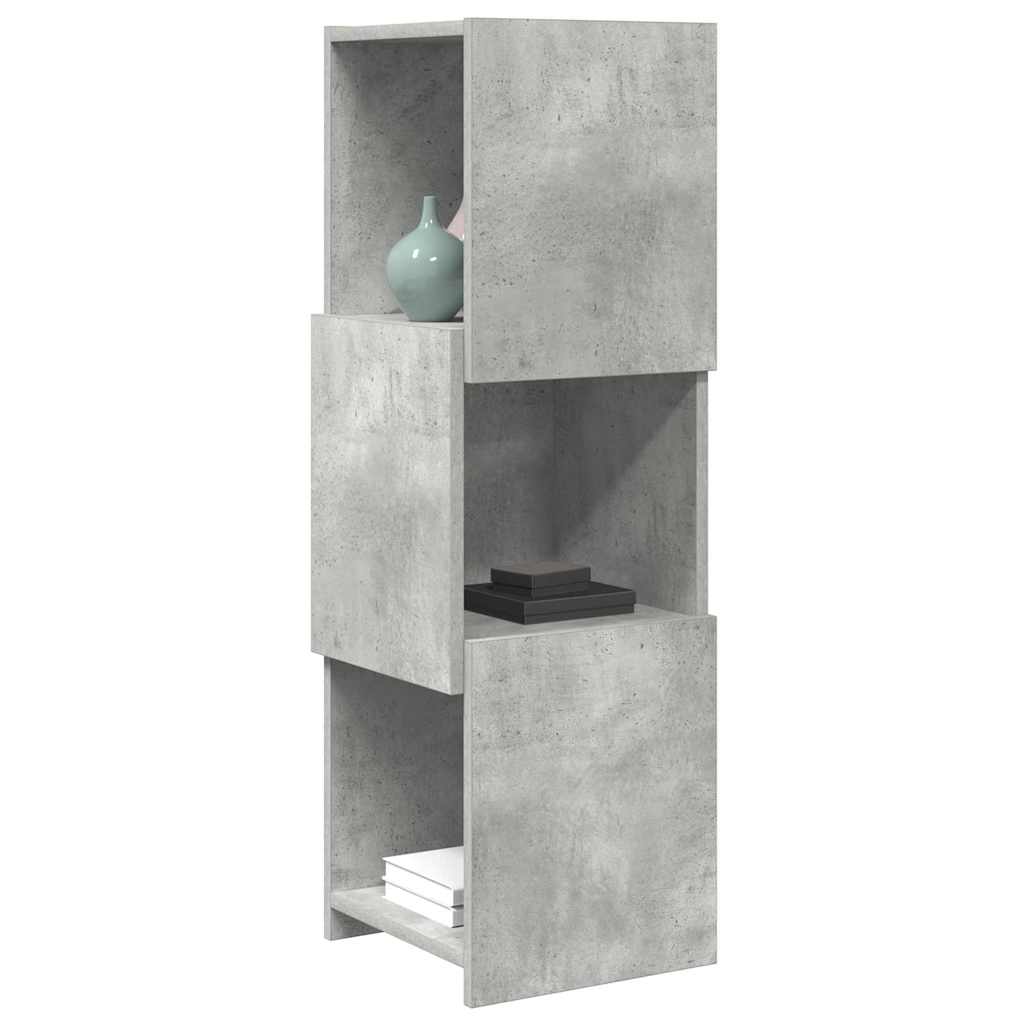 Hjørneskab Beton Grå 30,5x30x95cm Konstrueret træ