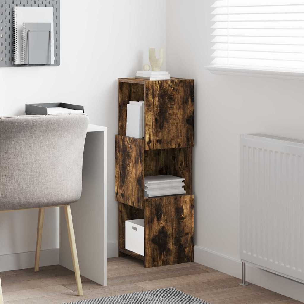 Hjørneskab Røget eg 30,5x30x95cm Konstrueret træ