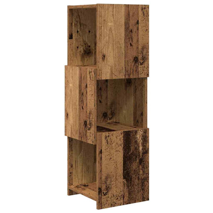 Hjørneskab 30,5x30x95cm Konstrueret træ Gammelt træ