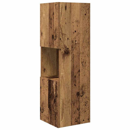 Hjørneskab 30,5x30x95cm Konstrueret træ Gammelt træ