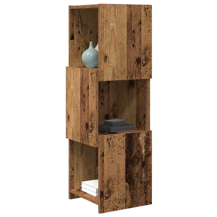 Hjørneskab 30,5x30x95cm Konstrueret træ Gammelt træ