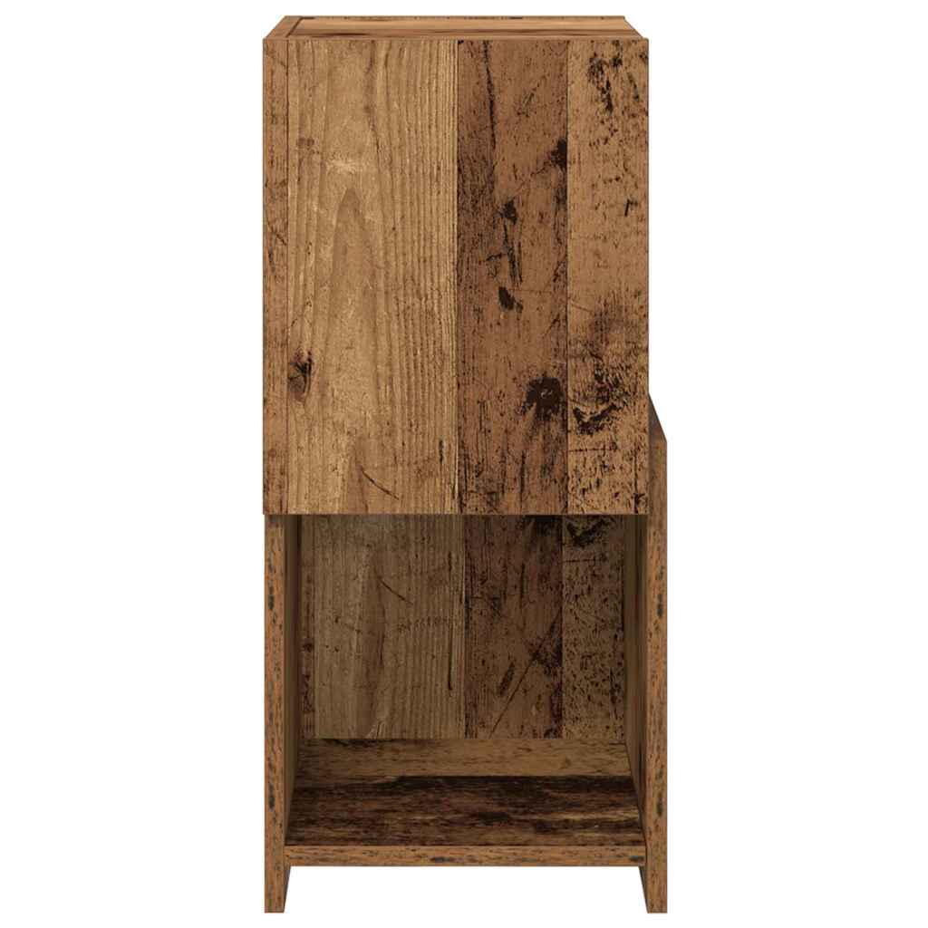 Hjørneskab Gammelt træ 30,5x30x65cm Konstrueret træ