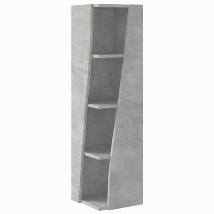 Hjørneskab 27,5x27x102cm Konstrueret træ Beton Grå