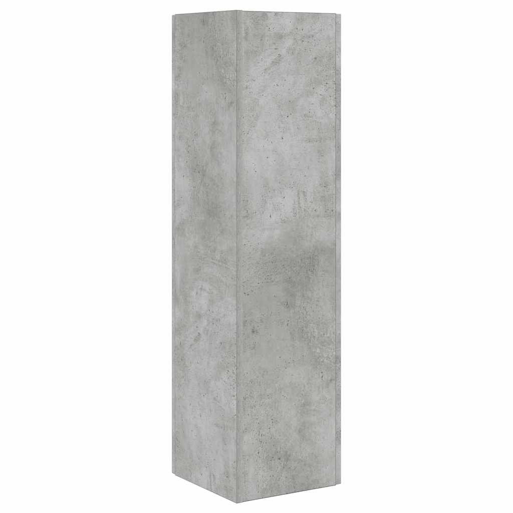Hjørneskab Beton Grå 27,5x27x102cm Konstrueret træ