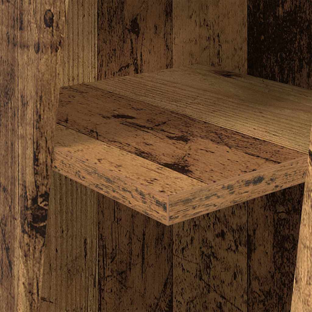 Hjørneskab Gammelt træ 27,5x27x102cm Konstrueret træ