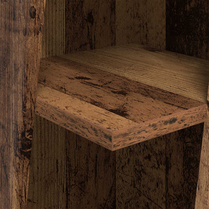 Hjørneskab 27,5x27x102cm Konstrueret træ Gammelt træ