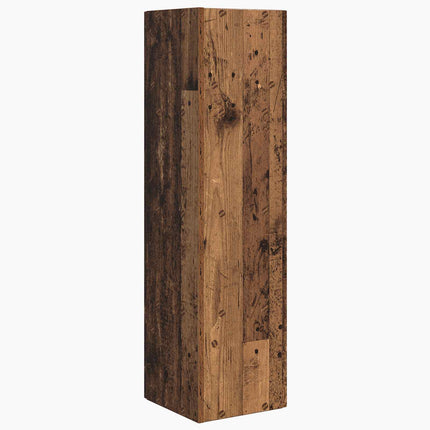 Hjørneskab 27,5x27x102cm Konstrueret træ Gammelt træ