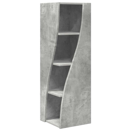 Hjørneskab Beton Grå 32x32x102cm Konstrueret træ