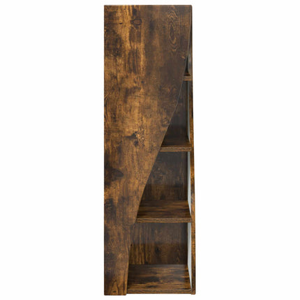 Hjørneskab 32x32x102cm Konstrueret træ Røget eg