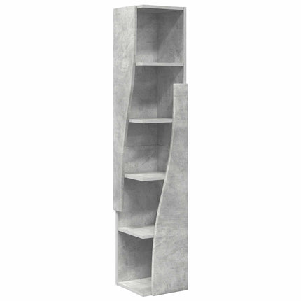 Hjørneskab 27,5x27x140cm Konstrueret træ Beton Grå