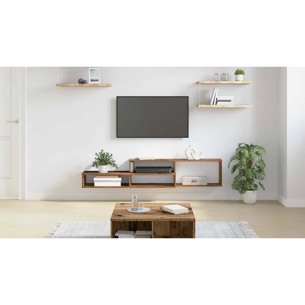VægbeslagtilTV 150x25x28,5cm Konstrueret træ