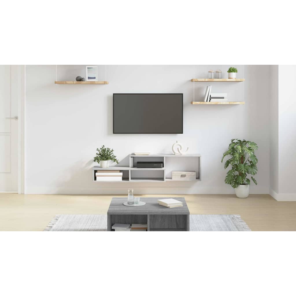 VægbeslagtilTV 120x25x28,5cm Konstrueret træ