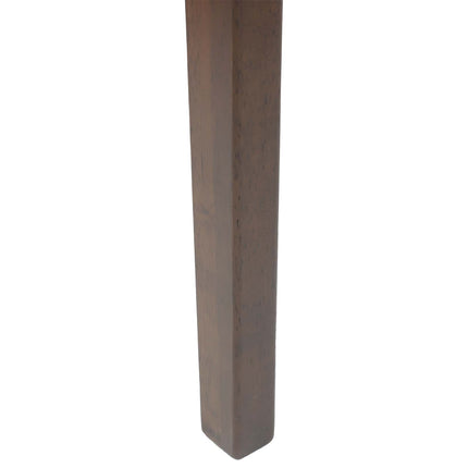 Spisestole 2 stk. Massiv Gummitræ Lys Brun 54 x 57 x 73 cm