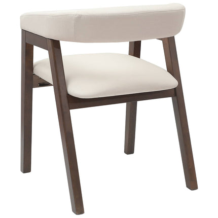 Spisestole 2 stk. Massiv Gummitræ Lys Brun 54 x 57 x 73 cm